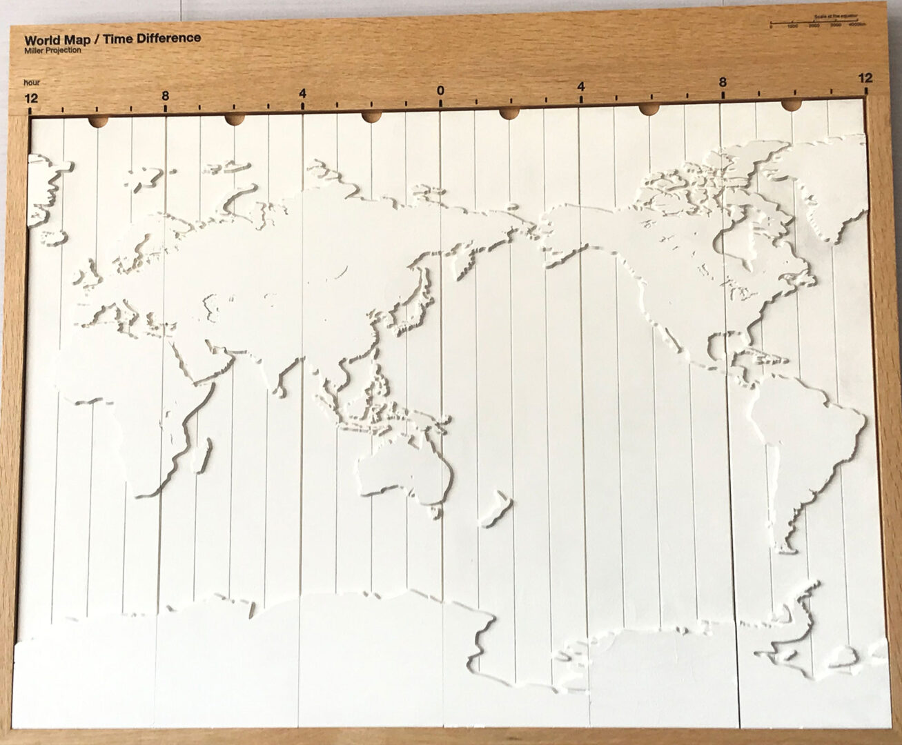 仕上がりを共有するための世界地図を用意